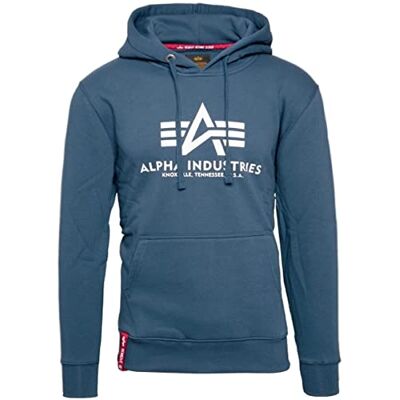 Alpha Herren Basic Hoodie, Airforce Blue, XS Alpha Herren Basic Hoodie, Airforce Blue, XS