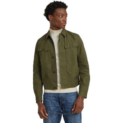 G-STAR Herren Jak Overshirt, Grün (shadow olive D25390-D191-B230), L G-STAR Herren Jak Overshirt, Grün (shadow olive D25390-D191-B230), L