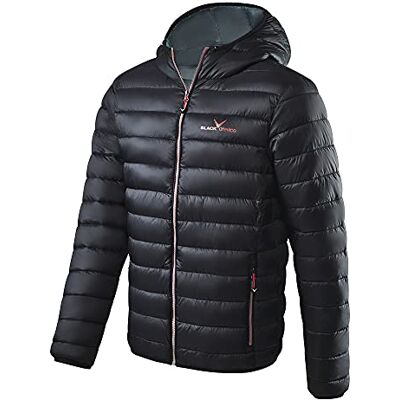 Black Crevice Herren Steppjacke I wind- & wasserabweisende Herren-Jacke I Steppjacke mit Kunstfaserfüllung I Steppjacke mit Kapuze, schwarz/rot, 56 Black Crevice Herren Steppjacke I wind- & wasserabweisende Herren-Jacke I Steppjacke mit Kunstfaserfüllung I Steppjacke mit Kapuze, schwarz/rot, 56