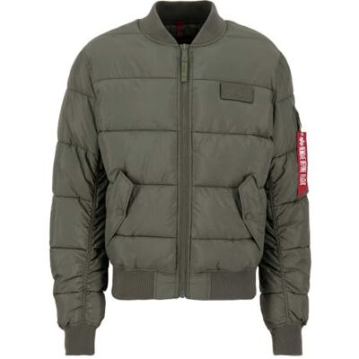 Alpha MA-1 Puffer Bomber Bomberjacke für Herren Dark Olive Alpha MA-1 Puffer Bomber Bomberjacke für Herren Dark Olive