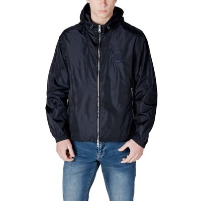 Armani Exchange Herren Icon Project, Logo Embossed Patch Jacke, Dunkles Marineblau, M Armani Exchange Herren Icon Project, Logo Embossed Patch Jacke, Dunkles Marineblau, M