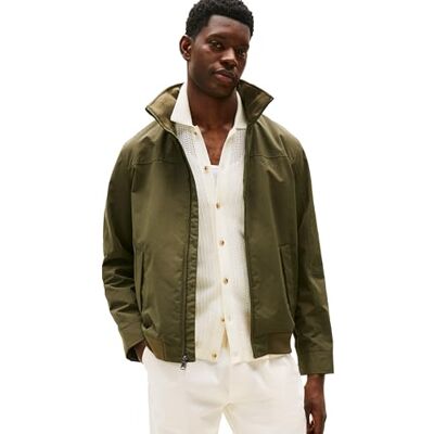 Tommy Hilfiger Leichte wasserdichte Regatta-Bomberjacke für Herren, Grün (Army Green), M Tommy Hilfiger Leichte wasserdichte Regatta-Bomberjacke für Herren, Grün (Army Green), M