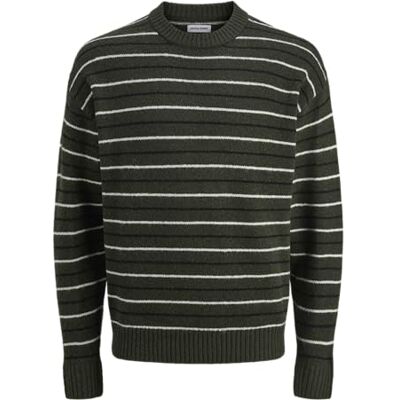 JACK & JONES Jjsoho Ollie Stripe Knit Crew Neck JACK & JONES Jjsoho Ollie Stripe Knit Crew Neck