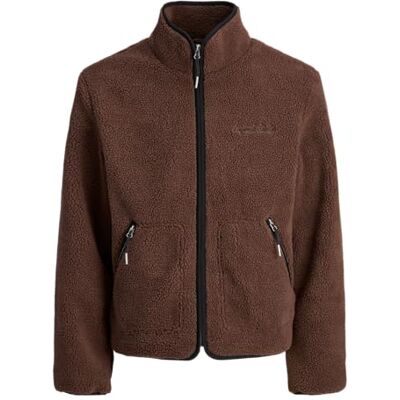 JACK & JONES Herren Jornorrebro Teddy Jacket Sn, Deep Mahogany, m JACK & JONES Herren Jornorrebro Teddy Jacket Sn, Deep Mahogany, m