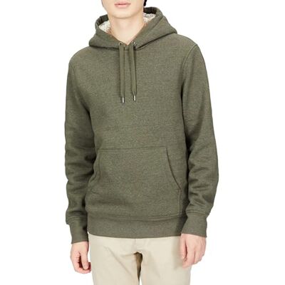 Amazon Herren Kapuzenpulli mit Sherpa-Futter, Olivgrün, L Amazon Herren Kapuzenpulli mit Sherpa-Futter, Olivgrün, L