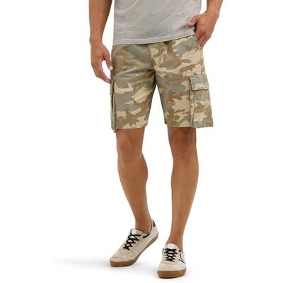 Wrangler Authentics Cargo-Shorts für Herren, Dschungel-neutrales Grau, Camouflage, XX-Large Wrangler Authentics Cargo-Shorts für Herren, Dschungel-neutrales Grau, Camouflage, XX-Large