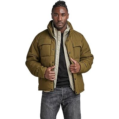 G-STAR RAW Herren Foundation Padded Jacke, Grün (dark olive D22886-D419-C744), S G-STAR RAW Herren Foundation Padded Jacke, Grün (dark olive D22886-D419-C744), S