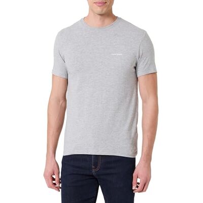 Pepe Jeans Herren M Basic Logo Stretch T-Shirt, Grau (meliertes Grau), S Pepe Jeans Herren M Basic Logo Stretch T-Shirt, Grau (meliertes Grau), S