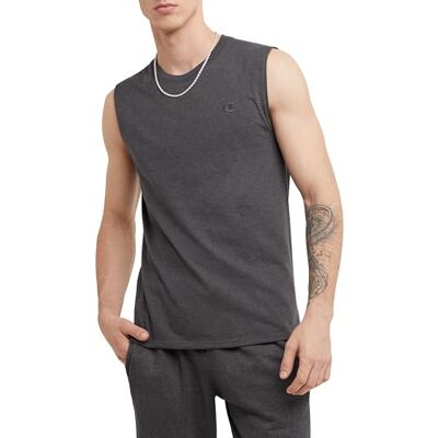 Champion Herren Hemd Klassisches Jersey Muscle T-shirt, Dunkelgrau, M Champion Herren Hemd Klassisches Jersey Muscle T-shirt, Dunkelgrau, M