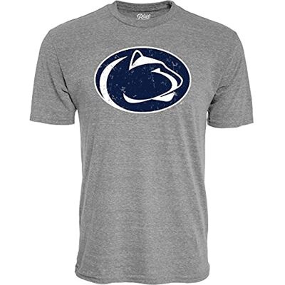 Blue 84 Herren Tri-Blend T-Shirt Vintage Icon Heather Grey, Penn State Nittany Lions, L Blue 84 Herren Tri-Blend T-Shirt Vintage Icon Heather Grey, Penn State Nittany Lions, L