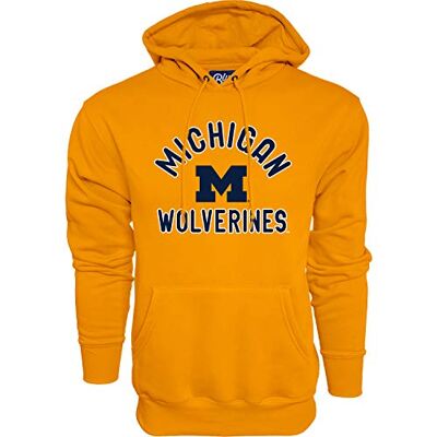 Blue 84 Herren, Sekundärfarbe Kapuzenpullover Line Up Secondary Color, Michigan Wolverines Gold, M Blue 84 Herren, Sekundärfarbe Kapuzenpullover Line Up Secondary Color, Michigan Wolverines Gold, M