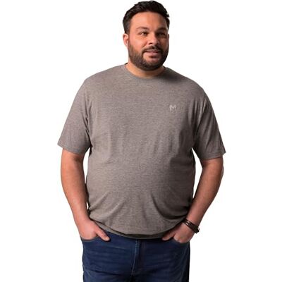 Men Plus Herren große Größen Übergrößen Menswear L-8XL T-Shirt, Bauchfit, Basic, Halbarm grau Melange 9XL 836308123-9XL Men Plus Herren große Größen Übergrößen Menswear L-8XL T-Shirt, Bauchfit, Basic, Halbarm grau Melange 9XL 836308123-9XL