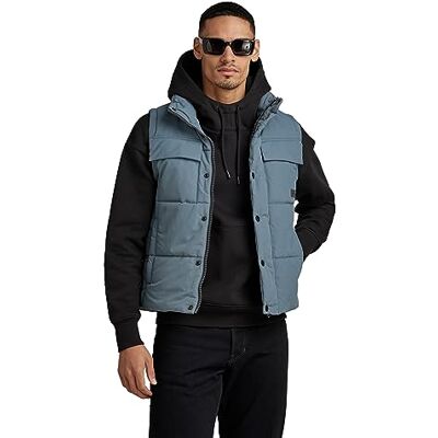 G-STAR RAW Herren Foundation Padded Weste, Grau (axis D22887-D419-5781), L G-STAR RAW Herren Foundation Padded Weste, Grau (axis D22887-D419-5781), L