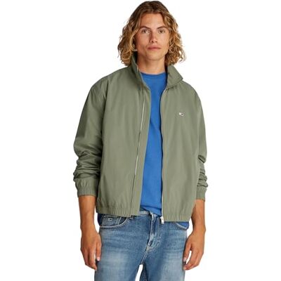 Tommy Jeans Herren Windbreaker Jacke Essential Stehkragen, Grün (Aruba Green), XXL Tommy Jeans Herren Windbreaker Jacke Essential Stehkragen, Grün (Aruba Green), XXL
