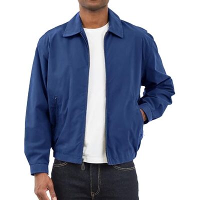 LONDON FOG Herren Golf Reißverschluss vorne, Rot (Normale Größen) Baumwolle, leicht, Jacke, Pazifikblau, 3XL LONDON FOG Herren Golf Reißverschluss vorne, Rot (Normale Größen) Baumwolle, leicht, Jacke, Pazifikblau, 3XL