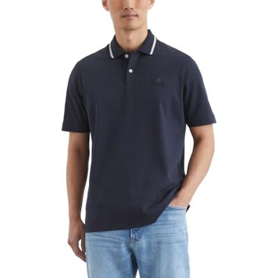 Marc O' Polo Herren Kurzarm-Poloshirt aus Bio-Baumwolle Regular Fit, Blau (Dark Navy), M Marc O' Polo Herren Kurzarm-Poloshirt aus Bio-Baumwolle Regular Fit, Blau (Dark Navy), M