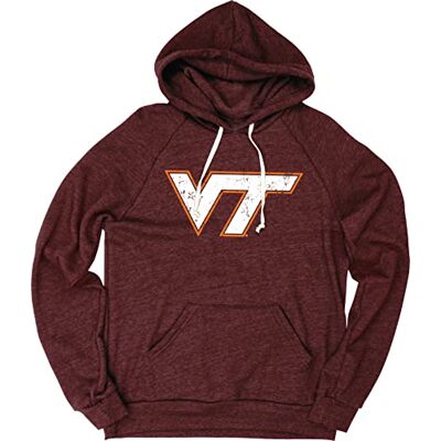 Blue 84 Herren NCAA Offizielles Lizenzprodukt Tri-Blend Hoodie Vintage Icon Team Farbe Kapuzen-Sweatshirt, Teamfarbe, Large Blue 84 Herren NCAA Offizielles Lizenzprodukt Tri-Blend Hoodie Vintage Icon Team Farbe Kapuzen-Sweatshirt, Teamfarbe, Large