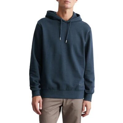 Marc O' Polo Herren Hoodie aus Bio-Baumwolle mit Kapuze, Blau (Moon Stone), M Marc O' Polo Herren Hoodie aus Bio-Baumwolle mit Kapuze, Blau (Moon Stone), M