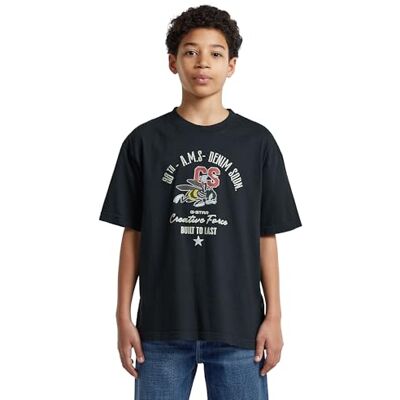 G-STAR Boys Oversized T-Shirt, Blau (Salute D29775-01-C742), 14 G-STAR Boys Oversized T-Shirt, Blau (Salute D29775-01-C742), 14