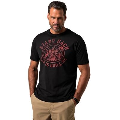 JP 1880 Herren große Größen Übergrößen Menswear L-8XL JP1880 T-Shirt, Halbarm, Rundhals, Grillen, bis 8 XL schwarz 5XL 840122100-5XL JP 1880 Herren große Größen Übergrößen Menswear L-8XL JP1880 T-Shirt, Halbarm, Rundhals, Grillen, bis 8 XL schwarz 5XL 840122100-5XL