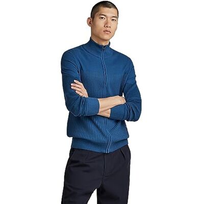 G-STAR RAW Herren 3D Biker Zip Thru Knit, Mehrfarben (ballpen Blue/rank Blue D23523-C259-G157), M G-STAR RAW Herren 3D Biker Zip Thru Knit, Mehrfarben (ballpen Blue/rank Blue D23523-C259-G157), M