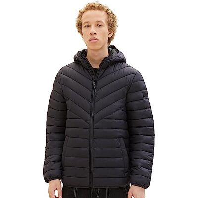 TOM TAILOR Denim Herren Lightweight Steppjacke mit Kapuze TOM TAILOR Denim Herren Lightweight Steppjacke mit Kapuze