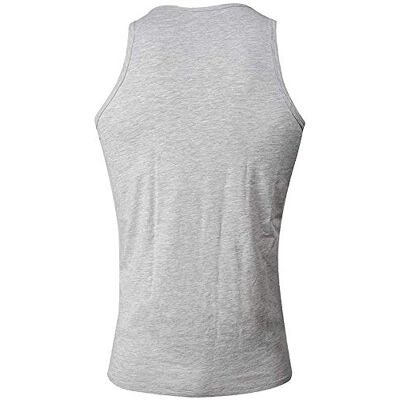 FILA Herren Rundhals Tank Top FU5033 MAN Round Neck Tank TOP 400 M, 400 Grey, M, FU5033 FILA Herren Rundhals Tank Top FU5033 MAN Round Neck Tank TOP 400 M, 400 Grey, M, FU5033