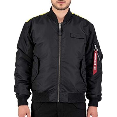 Alpha MA-1 VF Fighter Squadron Bomberjacke für Herren Black Alpha MA-1 VF Fighter Squadron Bomberjacke für Herren Black