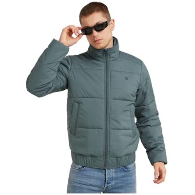G-STAR Herren Padded Quilted Jacke, Grau (axis D25453-D199-5781), M G-STAR Herren Padded Quilted Jacke, Grau (axis D25453-D199-5781), M
