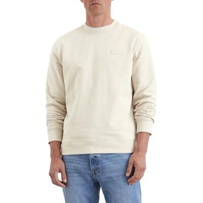 Marc O' Polo Herren Sweatshirt aus Bio-Baumwolle mit Rundhalsausschnitt, Beige (Gray Silk), 3XL Marc O' Polo Herren Sweatshirt aus Bio-Baumwolle mit Rundhalsausschnitt, Beige (Gray Silk), 3XL
