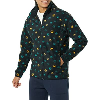Amazon Disney Marvel Star Wars Herren Polarfleece-Jacke mit durchgehendem Reißverschluss und Stehkragen, Star Wars Rebel, XS Amazon Disney Marvel Star Wars Herren Polarfleece-Jacke mit durchgehendem Reißverschluss und Stehkragen, Star Wars Rebel, XS