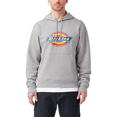 Dickies Herren Tricolor DWR Pullover Fleece Kapuzenpullover, Grau meliert, S Dickies Herren Tricolor DWR Pullover Fleece Kapuzenpullover, Grau meliert, S