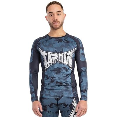 Tapout Herren langärmeliges Funktionsshirt schmale Passform Duncan Camo Blue 3XL Tapout Herren langärmeliges Funktionsshirt schmale Passform Duncan Camo Blue 3XL
