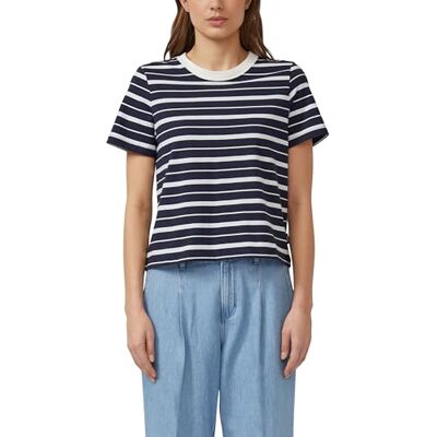 S. Oliver Verkürztes Jersey-T-Shirt mit Streifen S. Oliver Verkürztes Jersey-T-Shirt mit Streifen