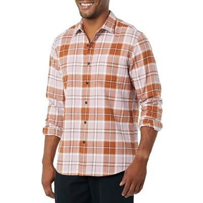 Amazon Flanellhemden für Herren, langärmelig, schmale Passform, Button-Down-Plaid, Braun Flieder Plaid, X-Small Amazon Flanellhemden für Herren, langärmelig, schmale Passform, Button-Down-Plaid, Braun Flieder Plaid, X-Small