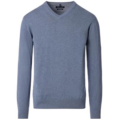 CASAMODA Herren Pullover mit V-Ausschnitt unifarben Elastischer Bund CASAMODA Herren Pullover mit V-Ausschnitt unifarben Elastischer Bund