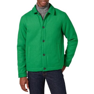 Amazon Herren Bomberjacke aus Wollmischung (erhältlich in Big & Tall), Grün, XXL Amazon Herren Bomberjacke aus Wollmischung (erhältlich in Big & Tall), Grün, XXL