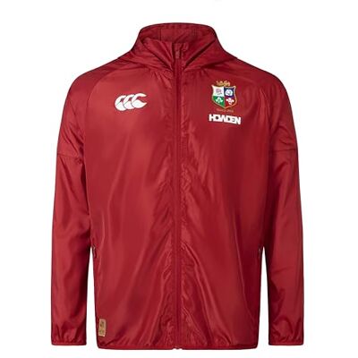 Canterbury Leichte Regenjacke für Herren, British and Irish Lions, Red Dahlia, Größe 4XL Canterbury Leichte Regenjacke für Herren, British and Irish Lions, Red Dahlia, Größe 4XL