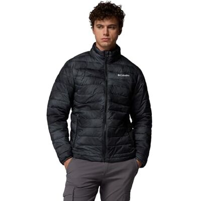 Columbia Herren Powder Lite™ II Printed Jacket Pufferjacke, Black Topolines Print, L EU Columbia Herren Powder Lite™ II Printed Jacket Pufferjacke, Black Topolines Print, L EU