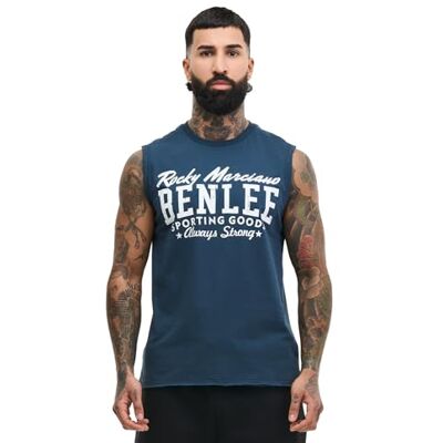 BENLEE Herren ärmelloses T-Shirt schmale Passform LASTARZA, Dark Blue/White, XXL BENLEE Herren ärmelloses T-Shirt schmale Passform LASTARZA, Dark Blue/White, XXL