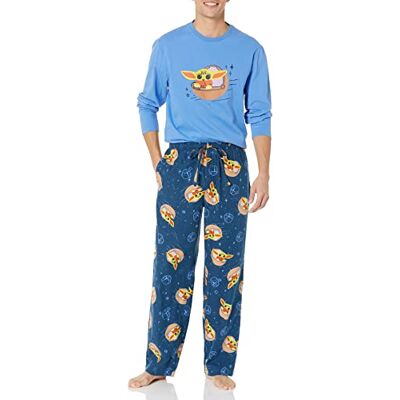 Amazon Disney Marvel Star Wars Herren Schlafanzug-Schlaf-Sets Flanell, Star Wars Grogu Mens, XXL Amazon Disney Marvel Star Wars Herren Schlafanzug-Schlaf-Sets Flanell, Star Wars Grogu Mens, XXL