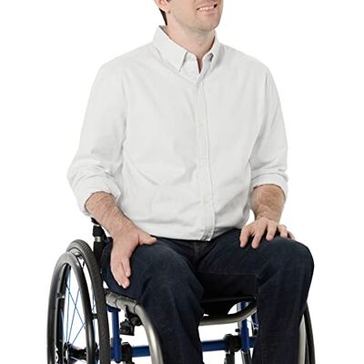 Amazon Herren Langarm-Hemd aus Stretch-Oxford mit schmaler Passform, Hellgrau Vertikale Streifen, XL Amazon Herren Langarm-Hemd aus Stretch-Oxford mit schmaler Passform, Hellgrau Vertikale Streifen, XL