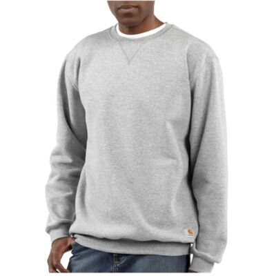 Carhartt , Herren, Weites, mittelschweres Sweatshirt mit Rundhalsausschnitt, Grau meliert, XS Carhartt , Herren, Weites, mittelschweres Sweatshirt mit Rundhalsausschnitt, Grau meliert, XS