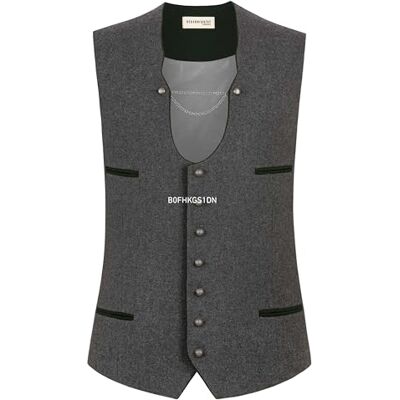 Stockerpoint Herren Trachtenweste Salerio I Größen 44-56 I Traditionelle & hochwertige Weste mit verstellbarem Riegel I Perfekt für Trachten & Festlichkeiten Stockerpoint Herren Trachtenweste Salerio I Größen 44-56 I Traditionelle & hochwertige Weste mit verstellbarem Riegel I Perfekt für Trachten & Festlichkeiten