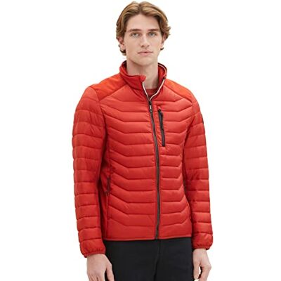 TOM TAILOR Herren Hybrid Steppjacke mit Stehkragen TOM TAILOR Herren Hybrid Steppjacke mit Stehkragen