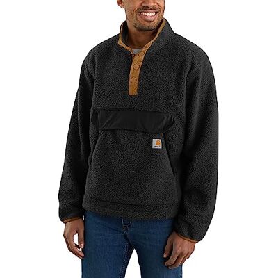 Carhartt Herren Fleecepullover Relaxed Fit Fleece, Farbe: Schwarz, Größe: XL Carhartt Herren Fleecepullover Relaxed Fit Fleece, Farbe: Schwarz, Größe: XL