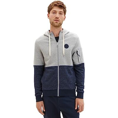 TOM TAILOR Herren Colorblock Hoodie Sweatjacke TOM TAILOR Herren Colorblock Hoodie Sweatjacke