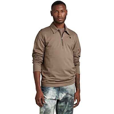 G-STAR RAW Herren Polo Half Zip Lightweight Sweatshirt G-STAR RAW Herren Polo Half Zip Lightweight Sweatshirt