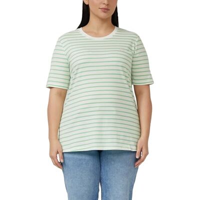 S. Oliver Gestreiftes Jersey-T-Shirt im Regular Fit mit Herz-Stickerei S. Oliver Gestreiftes Jersey-T-Shirt im Regular Fit mit Herz-Stickerei