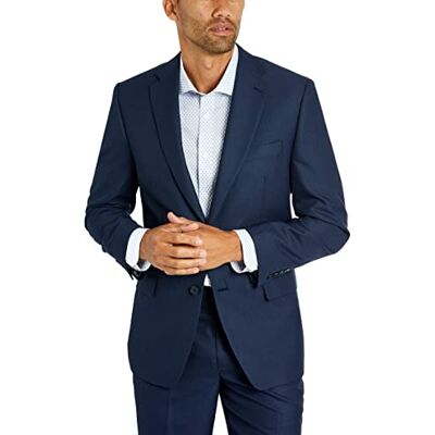 Van Heusen Herren Hose Business-Anzughose, Blau/Anthrazit Vogelseye, 40W / 30L Van Heusen Herren Hose Business-Anzughose, Blau/Anthrazit Vogelseye, 40W / 30L